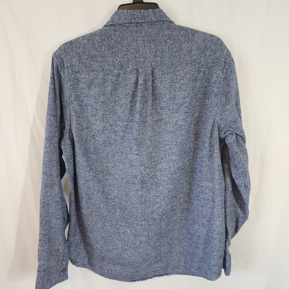 Wallin & Bros Blue Long Sleeves Button Up Slim Cut Men's Shirt Size L - Picture 2 of 4